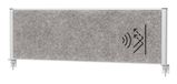 MAUL MAULconnecto Paroi acoustique Gris foncé, Argent 1600 mm