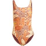 adidas Sportswear adidas x FARM RIO 3-Stripes Badpak - Dames - Bruin - Maat 36