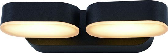 BES LED Sanola Trapon - LED Tuinlamp - 13W - Warm Wit 2700K - Rond - Mat Zwart - Aluminium