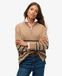 Superdry Femme Pull en Maille à col Camionneur Beige Taille: 42
