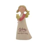 Feather & Grace Engel beeldje glorie aan pasgeboren koning beschermengel kerstcadeau 13123