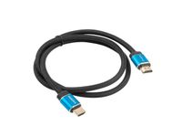 Lanberg CA-HDMI-P20CU-0010-BK HDMI kabel 1 m HDMI Type A (Standaard) Zwart, Blauw