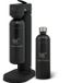 Luckymoose Bruiswatertoestel Infinity-S - Soda Maker met 2x 1,25L RVS Drinkfles Zwart
