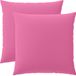 vidaXL Coussin 2 pièces Heerlen Rose 55 x 55 cm Polyester
