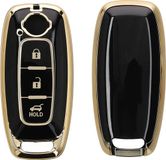 kwmobile autosleutel hoesje geschikt voor Nissan Ariya, Qashqai, X-Trail - TPU autosleutel behuizing - Beschermende auto sleutel case - Sleuteletui in zwart