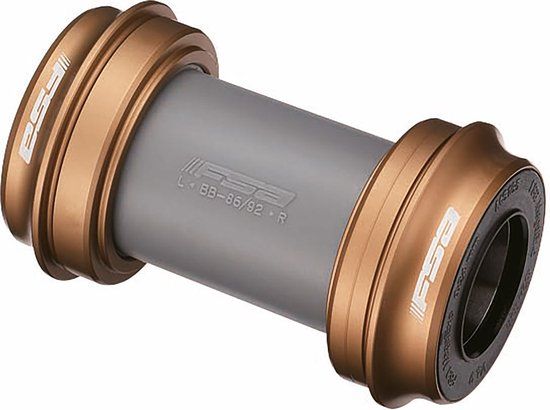 FSA Press Fit 30 Megaexo 24 Mm Trapaslagers Black / Gold 68 mm