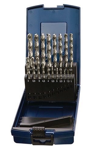 Promat/Tecwerk Spiraalborenset | DIN 338 type RVS | nominale-d. 1-5,9x0,1 mm | HSS-Co | 50 delig kunststof cassette