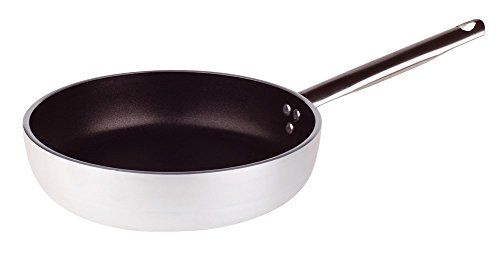 Pentole Agnelli Platinum pan recht - 36 cm - zilver/zwart