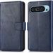 iMoshion Book Case hoesje voor Google Pixel 9 - Donkerblauw - Met pasjeshouder