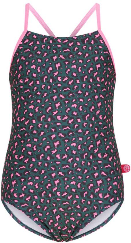 Just Beach J601-5018 Meisjes Badpak Tropic leo Maat 134-140