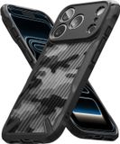 Ringke Fusion X | Coque compatible avec Apple iPhone 18 Pro Max / 17 Pro Max | Couverture arrière | Norme militaire | Camo Noir
