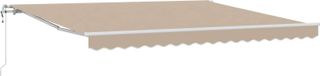 Maison Exclusive - Écran solaire électrique, 4 x 3 mètres, beige, 100% polyester