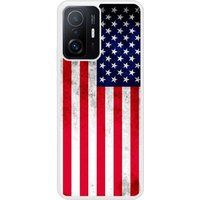 Xiaomi Mi 11T Drapeau usa Verstevigd hoesje met sublimatie bedrukking