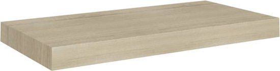 vidaXL Wandschap zwevend 50x23,5x3,8 cm MDF eikenkleurig