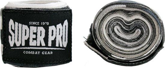 Super Pro Combat Gear Bandages - Camo Zwart/Grijs/Wit - 250 cm