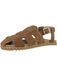 Voile blanche Sandalen met riem ' ALICE ' bruin