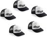 Bellatio Decorations 6x stuks zwart vrijgezellenfeest snapback cap/ truckers pet Bride Squad script dames