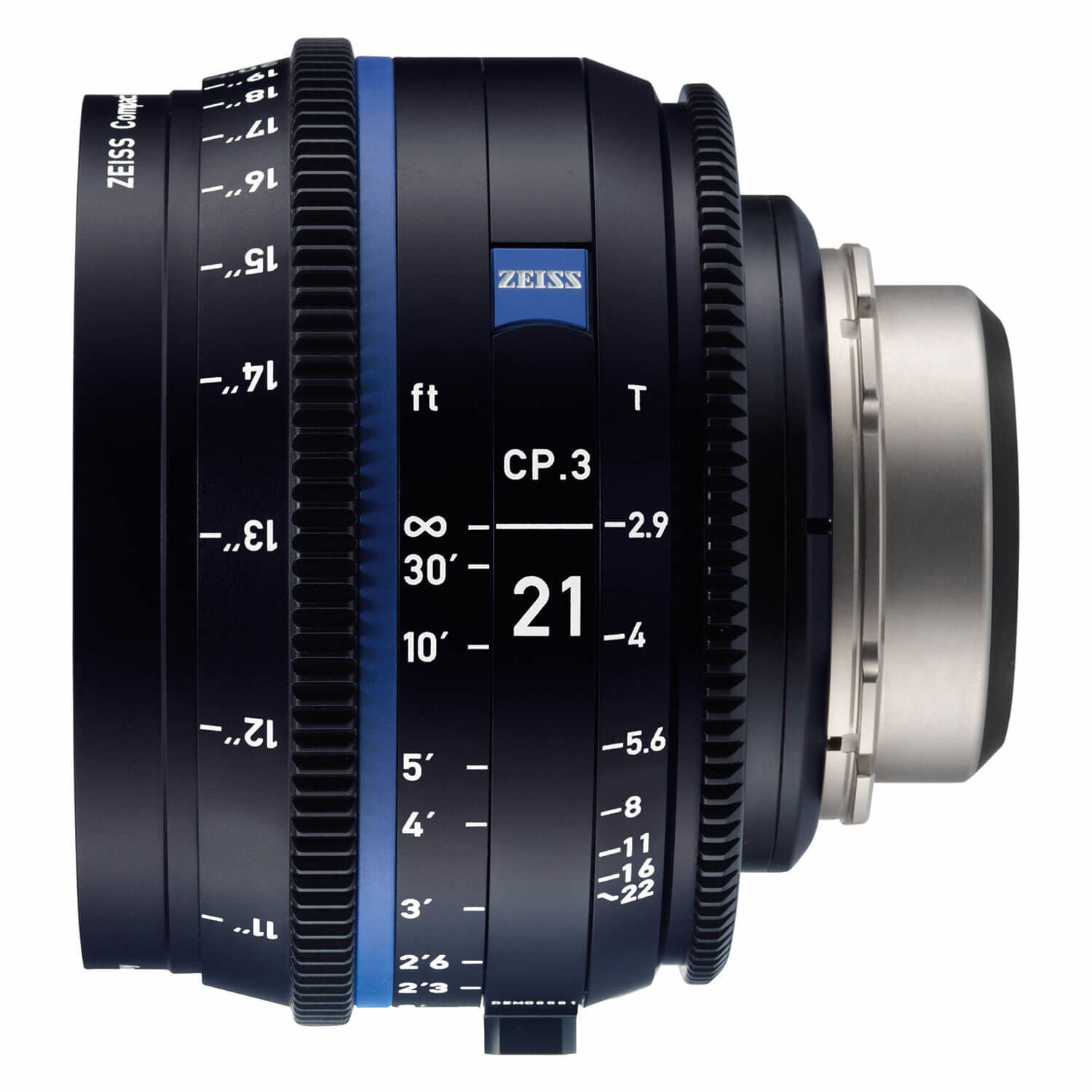 ZEISS Compact Prime CP.3 21mm T2.9 PL-vatting