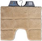 Wicotex Toiletmat Ruit Taupe 50x60cm