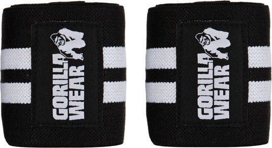 Gorilla Wear Ankle Wraps - Wit - One Size - 2 stuks