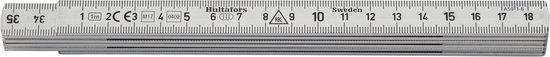 Hultafors A59-1-6 duimstok - aluminium - 1m