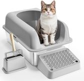 VEVOR 152,4mm Kattentoilet Open Kattentoilet Lichtgrijs