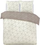 VISION home VISION Hugo Flanel - Dekbedovertrekset - 200 x 200 cm - Beige