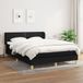Maison Exclusive - Sommier à lattes de lit avec matelas noir 140x200 cm tissu