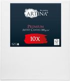 Artina Set van 10 Schildersdoeken 50x70 cm - FSC® Schildersdoek 10 Stuks - Premium Canvas Dubbel Geprimed Spieraam Wit