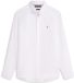 Tommy Hilfiger Chemisier Teint en pièce Linnen - Wit - Taille XL