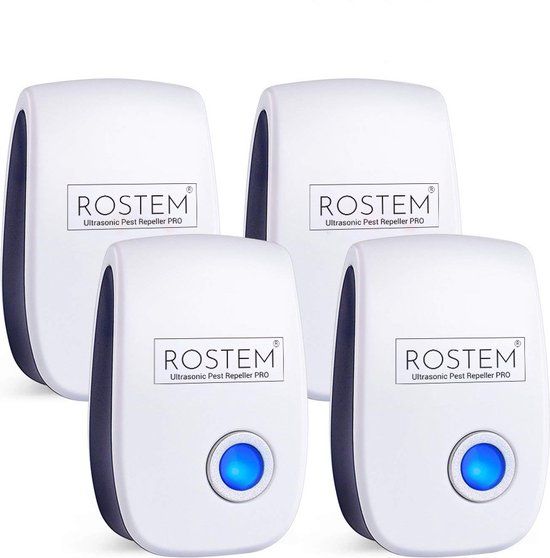 Rostem 4-Pack Ultrasonische Ongedierte Verjager - Binnen - Wit kopen ...