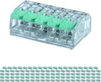 BES LED Lasklem - Verbindingsklem - 100 Stuks - 5 Polig met Klemmetjes - Groen