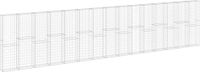 vidaXL Mur en gabions avec couvercle, acier galvanisé, 900x30x200 cm