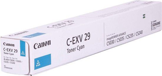 Canon CEXV29 Tonercartridge - Cyaan - Origineel