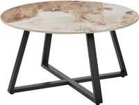 Beliani IVINS - Salontafel - Zwart/Wit - Metaal