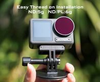 Freewell Filtre d'objectif de caméra de drone DJI Action 3 ND8