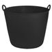 Cm cuve/seau flexible - noir - 42 litres - plastique - 45 x 37 cm