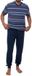 Ammann Heren pyjama Night & Home Cotton donkerblauw XXL