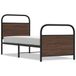 VidaXL Cadre de lit sans matelas, 120x190 cm, marron, aspect chêne