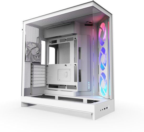 NZXT H9 Flow RGB Midi Tower Wit