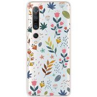 Xiaomi Fleurs colorees Bedrukt siliconen hoesje compatibel met Xiaomi Mi 10, Xiaomi Mi 10 Pro