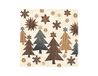 PAPER + DESIGN Zellt.-Serv. 33x33 bomen bruin