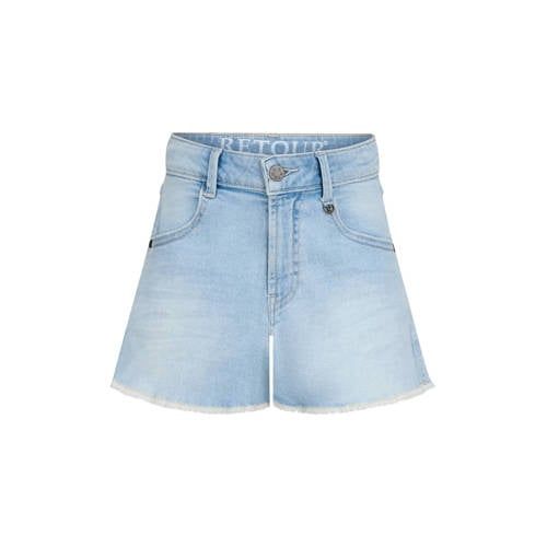Retour Jeans relaxed regular waist short light blue denim