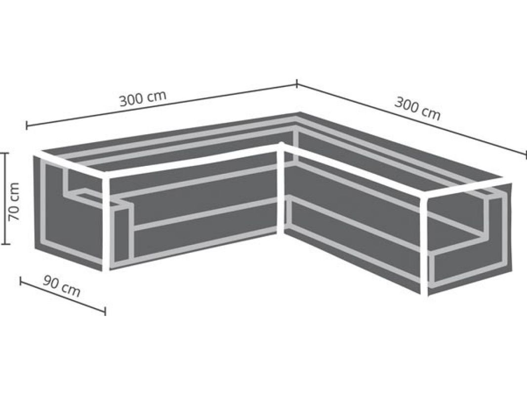 Perel Buitenhoes voor L-Vormige Lounge Set - 300 cm