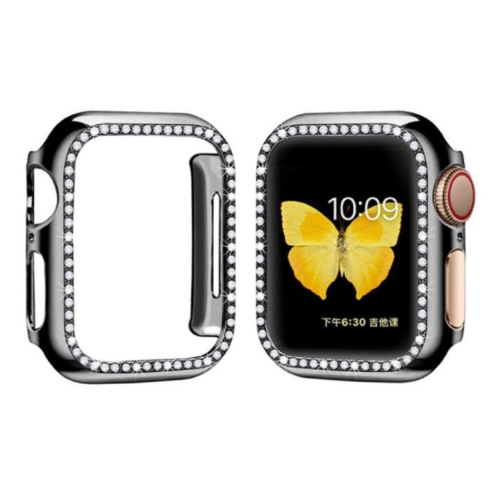 Stuff Certified Diamond Hoesje voor iWatch Series 40mm - Hard Bumper Case Cover Zwart