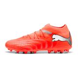 PUMA FUTURE 9 PRO MG uniseks voetbalschoenen, Zwart/Rood/Wit, Maat 46,5