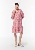 Comma Blousejurk lila / lichtroze / rood / wit
