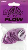 Dunlop Jim Dunlop Tortex Flow Plectrums - 1.14 mm Paars - Player's Pack 12 Stuks