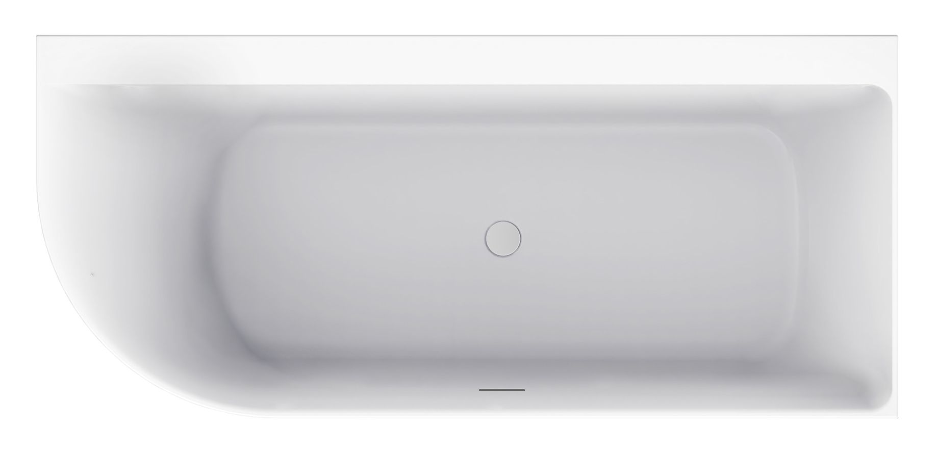 Wiesbaden Zenn - Hoekbad - Rechts - 170x75 cm - Acryl - Wit - Met Waste