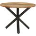 Maison Exclusive - Table de salle à manger ronde 100 x 100 x 75 cm en bois massif de récupération